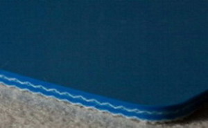 Двухслойная пищевая лента ПВХ синего цвета В-2.4 мм .Ду ва­ла, 60 мм. Ра­бо­чая t °С -10/+80